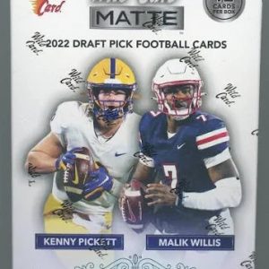 2022 Wild Card Matte Green Pack Football Mega Box