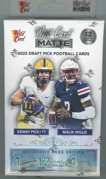 2022 Wild Card Matte Green Pack Football Mega Box